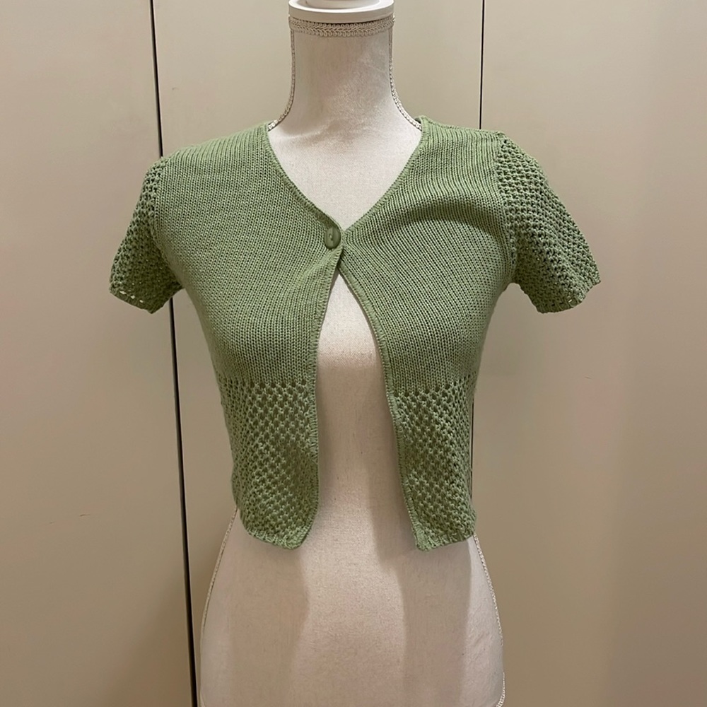 Objects Dart green cardigan size med #108